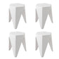 Artiss 4PC Puzzle Stool Bar Stools Stackable White