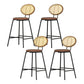 Artiss 4x Bar Stools PU Leather Stools Brown