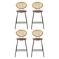 Artiss 4x Bar Stools PU Leather Stools Brown