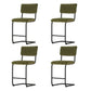 Artiss 4x Bar Stools Velvet Chairs Green