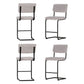 Artiss 4x Bar Stools Velvet Chairs Grey