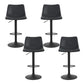 Artiss 4x Bar Stools Vintage Leather Swivel Gas Lift Black