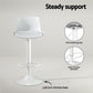 4x Artiss Bar Stools Kitchen Swivel Gas Lift Stool Leather Dining Chairs White