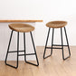 Artiss 4x Bar Stools Kitchen Dining Chairs Counter Stool PU Leather Metal Brown