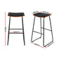 Artiss 4x Bar Stools Leather Padded Metal