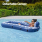 Bestway Inflatable Floating Float Lounger with Sunshade Canopy 1.98Mx1.12M Blue