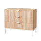 Artiss 3 Chest of Drawers  - LURA Pine