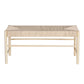 Artiss Dining Bench Paper Rope Seat Stool Chair Wooden Furniture Natural 100cm