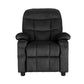 Keezi Kids Recliner Chair Black Velvet Sofa Lounge Couch Children Charis Armchair