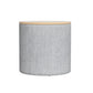 Artiss Storage Ottoman Blanket Box 40cm Linen Round Grey