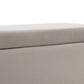 Artiss Storage Ottoman Blanket Box Table 97cm Velvet Taupe