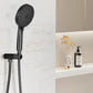 Handheld Shower Head Holder 4.7'' High Pressure Black