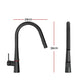 Kitchen Mixer Tap Pull Out Round 2 Mode Sink Basin Faucet Swivel WELS Black