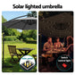 Instahut Outdoor Umbrella 3M Cantilever Beach LED Garden Shade Patio Charcoal