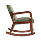 Artiss Rocking Armchair Nursery Chair Corduroy Green