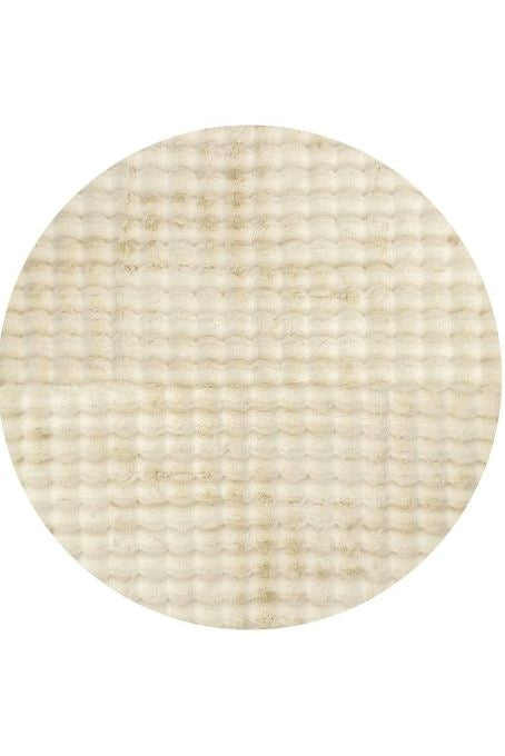 Bubble Natural Round Washable Rug by Rug Culture-150X150CM - ROUND