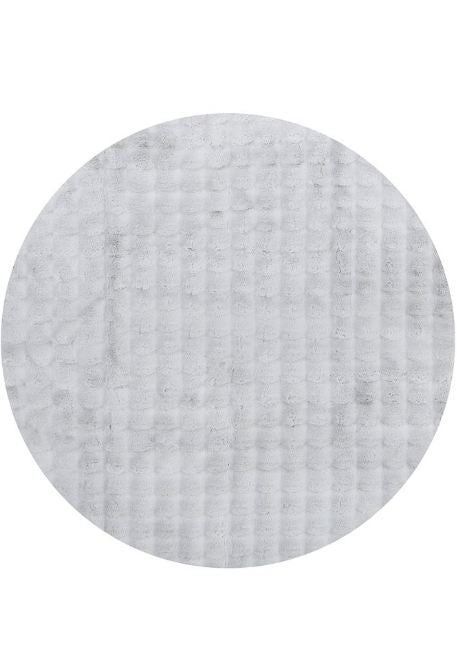 Bubble Silver Round Washable Rug by Rug Culture-150X150CM - ROUND