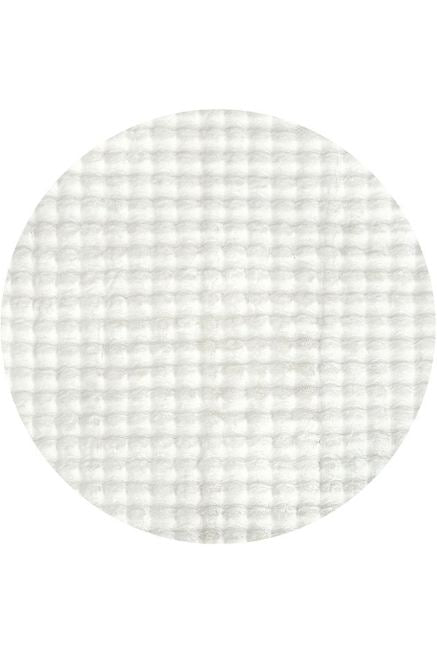 Bubble White Round Washable Rug by Rug Culture-100X100CM - ROUND