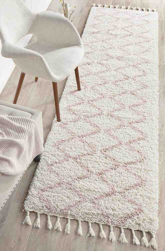 Saffron 11 Pink Runner by Rug Culture - 200X80CM - RUNNER