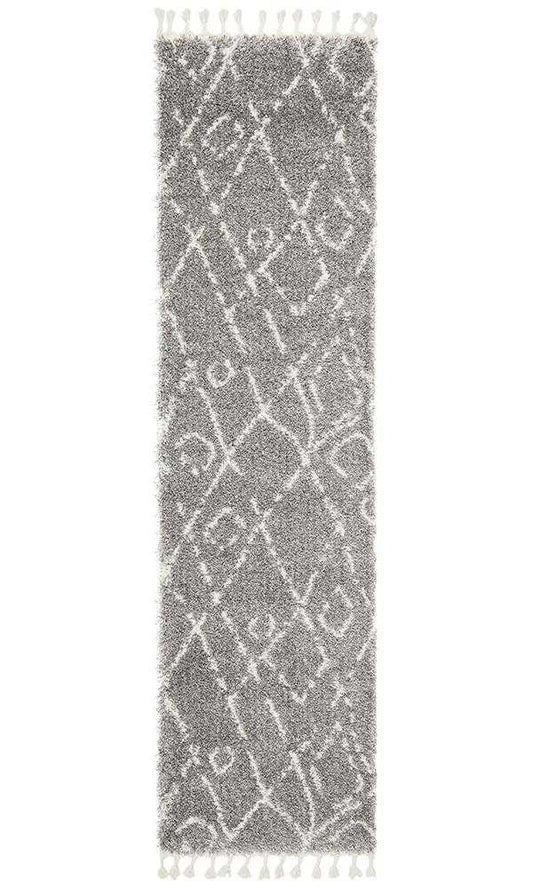 Saffron 55 Silver Runner By Rug Culture - 400X80CM - RUNNER