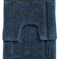 2 Piece 2200 GSM Tufted Blue Mirage Bath Mat Set by Renee Taylor