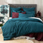 Cavallo Stone Washed 100% Linen Evergreen European Pillowcase by Renee Taylor