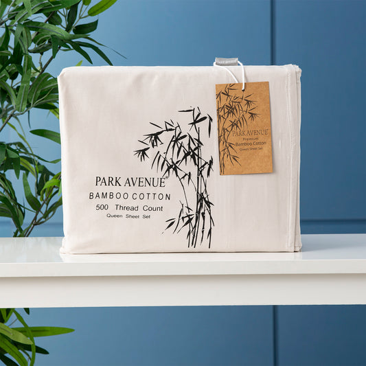 Bamboo Cotton 500 Thread Count Dove Sheet Sets by Park Avenue