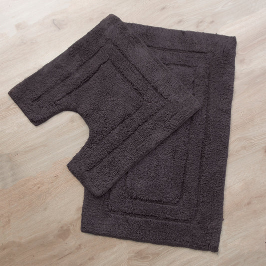 2200 GSM 2 Piece Tufted Cocoa Bath Mat Set by Renee Taylor