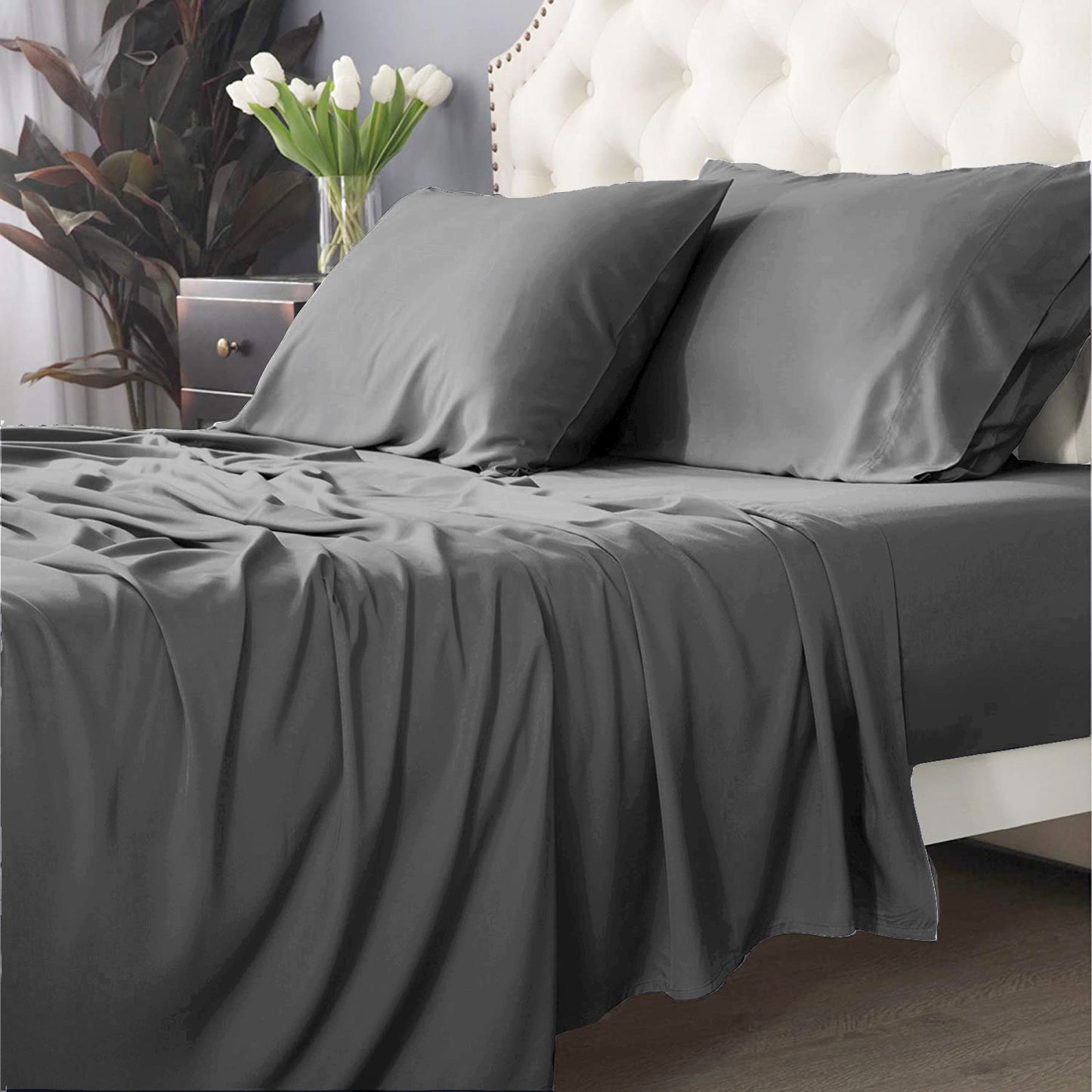 Bamboo Cotton 500 TC Split Queen Sheet Set by Park Avenue