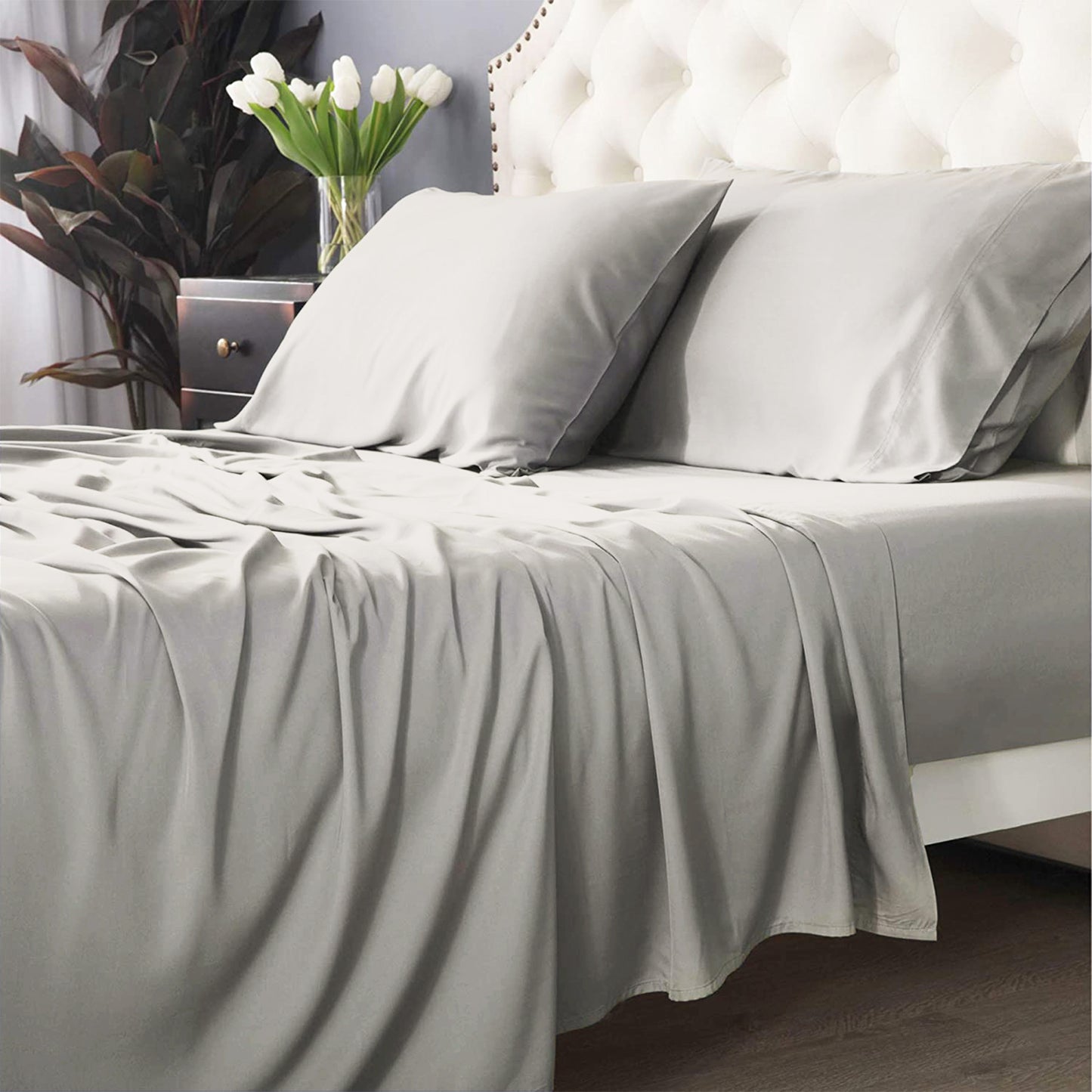 Bamboo Cotton 500 TC Split Queen Sheet Set by Park Avenue