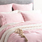 Cavallo Stone Washed 100% French Linen Rose European Pillowcase by Renee Taylor