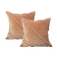 Trova Blush Twin Pack Cotton Velvet Cushion Polyester Filled by Cloud Linen