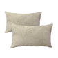 Maria Natural Twin Pack Cotton Embroidered Cushion Polyester Filled by Cloud Linen