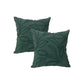 Riviera Teal Twin Pack Cotton Embroidered Cushion Polyester Filled by Cloud Linen