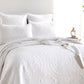 Asher Jacquard White European Pillowcase by Renee Taylor