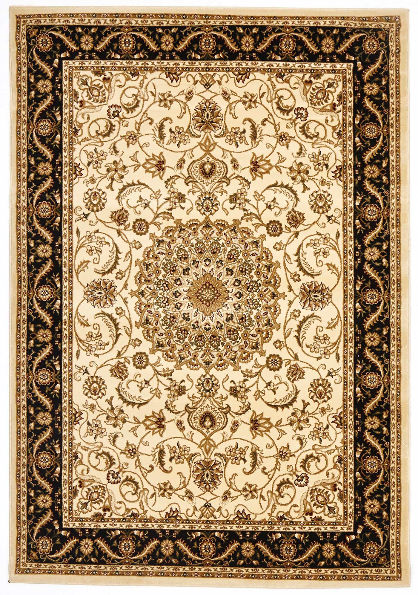 Sydney 9 Ivory Black Runner Rug by Rug Culture - 400X80CM - RUNNER