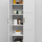 STOCKHOLM UNIVERSAL STORAGE CUPBOARD - HAMPTONS - DECO GOLD HANDLE