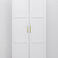 STOCKHOLM UNIVERSAL STORAGE CUPBOARD - HAMPTONS - HEX GOLD HANDLE