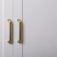 STOCKHOLM UNIVERSAL STORAGE CUPBOARD - HAMPTONS - HEX GOLD HANDLE