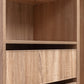 MALMO THREE SHELF/FOUR DRAWER WALK IN WARDROBE - SLIM SHAKER - NATURAL OAK