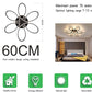 Modern LED Chandelier Flush Mount Lamp Remote Control (60cm)