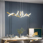 Modern LED Ceiling Chandelier 75W Smart-Lamp (Golden Pendent Light)