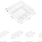 6 Pack Frosted plastic dresser and desk drawer storage rack for make-up brushes and kitchen