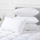 100 Percent Cotton Pillow Cover with 800g Poly Fill,  Hypoallergenic, Antibacterial, and Cooling Technology  4 PK