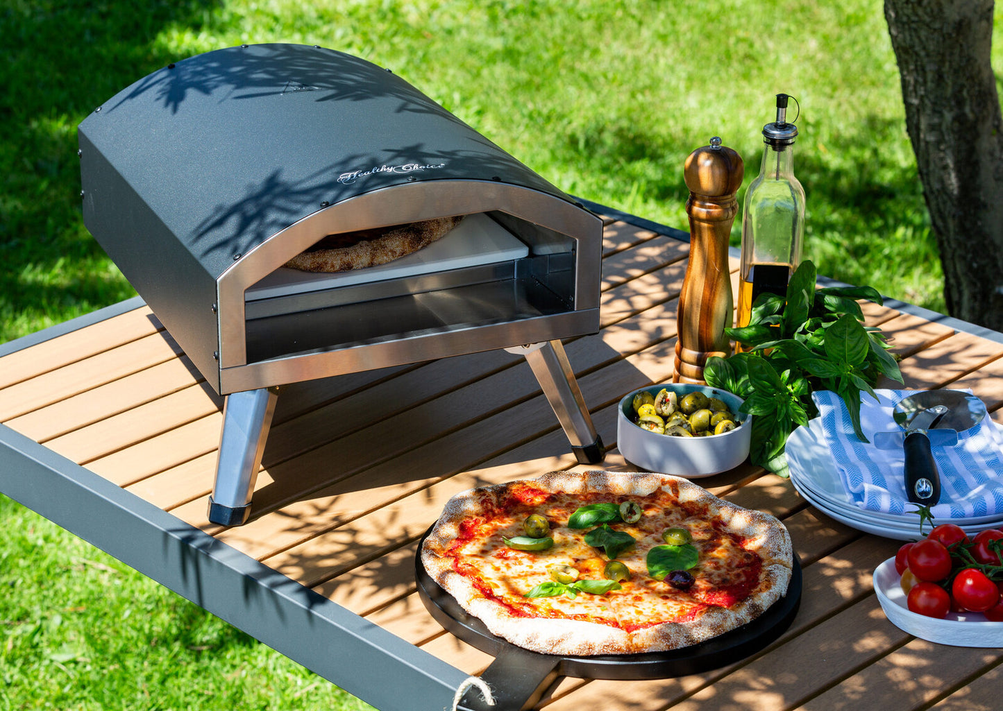 Compact and Portable 12" Outdoor Electric Pizza Oven