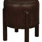 Heritage Genuine Goat Leather Ottoman/Footstool