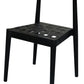 Elliot Leather Dining Chair (Black)