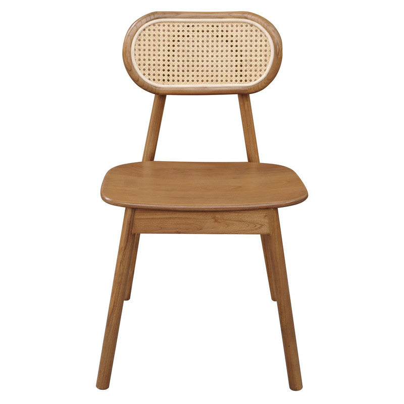 Kelly Rattan Dining Chair (Almond)