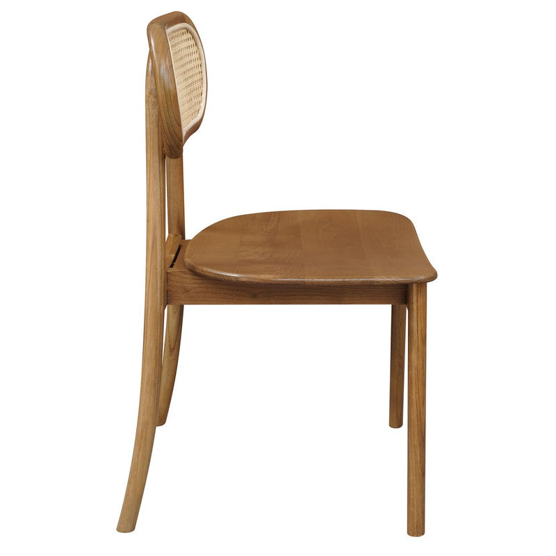 Kelly Rattan Dining Chair (Almond)