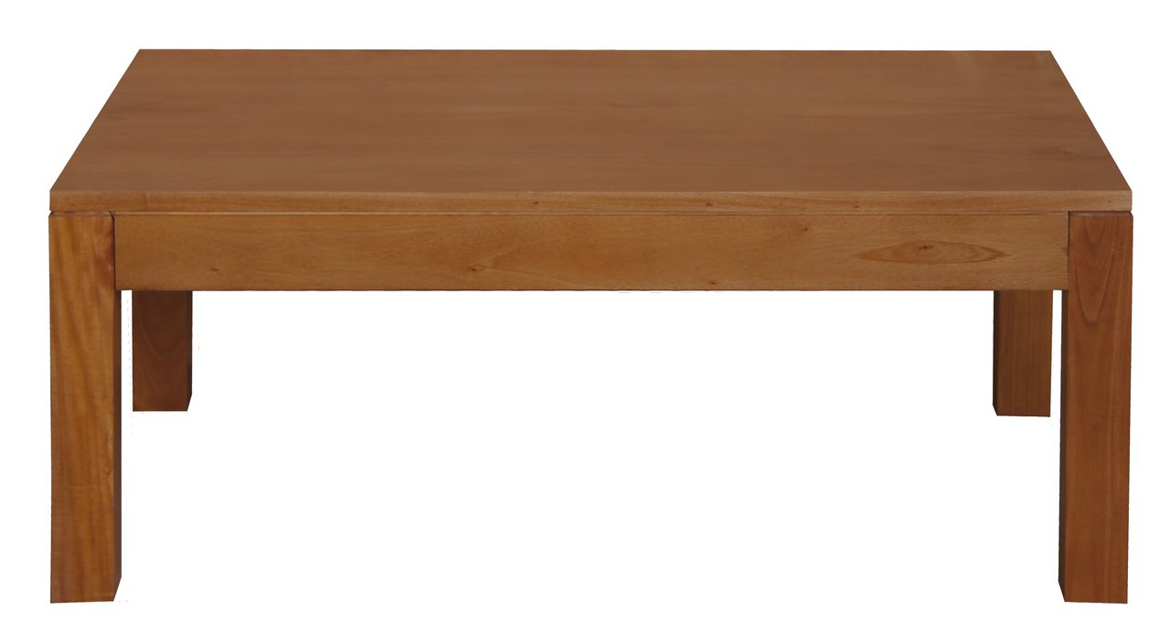 Amsterdam Solid Mahogany Timber Coffee Table (Light Pecan)